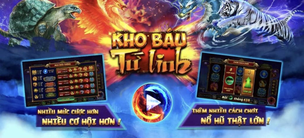 Tổng quan về game slot Kho Báu Tứ Linh tại VK88